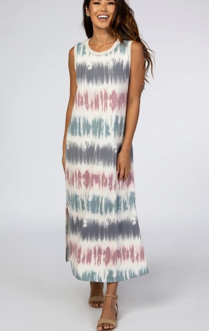 Vanilla Bay Tie Dye Midi Dress NWOT